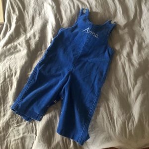 Personalized 18m “Anna” overalls